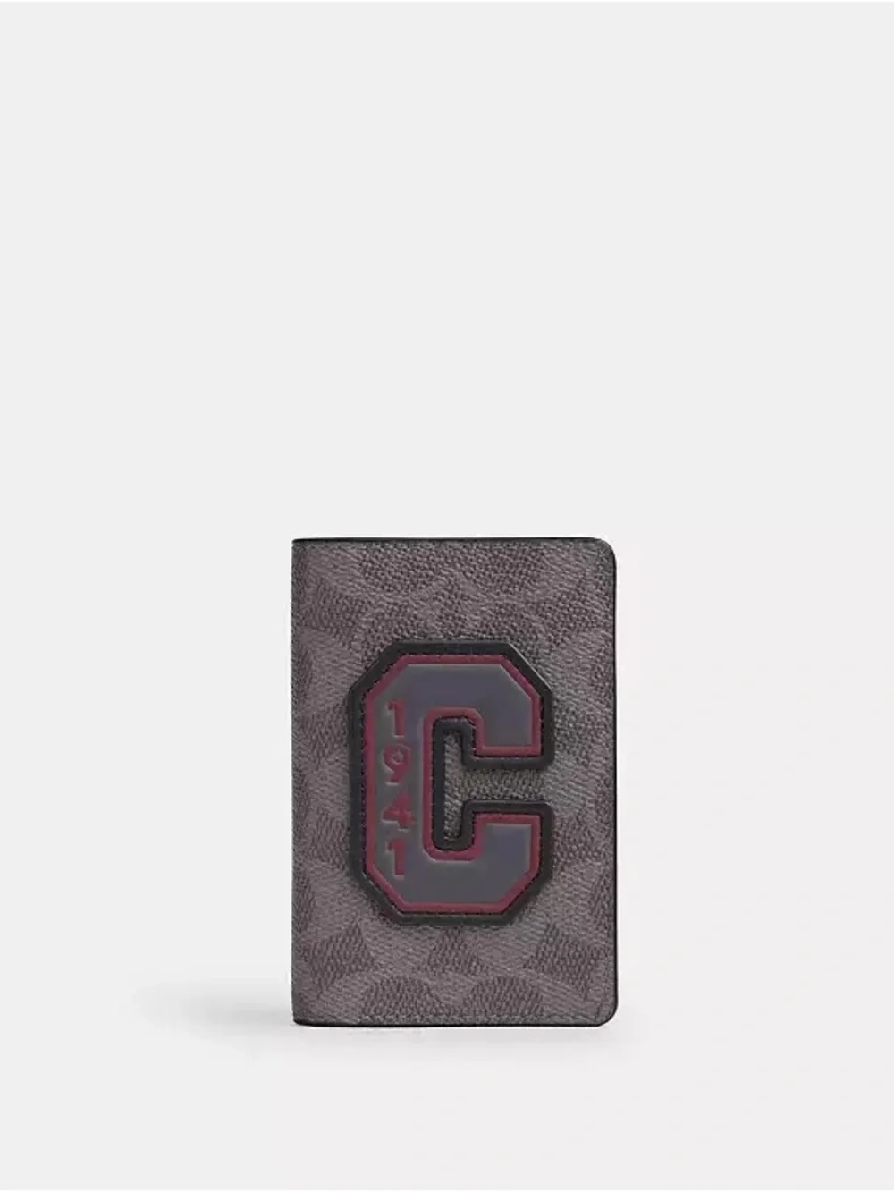 Coach 1941 Id Card Wallet In Signature Canvas With Patches NWOT